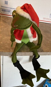 Vintage 1969 Annalee Mobilitee Doll Christmas Santa Frog, Approx 19"  - Picture 1 of 9