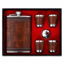 Stainless Steel Hip Flask with Funnel & 4 Glass 260 ML FOR MEN & WOMEN  US