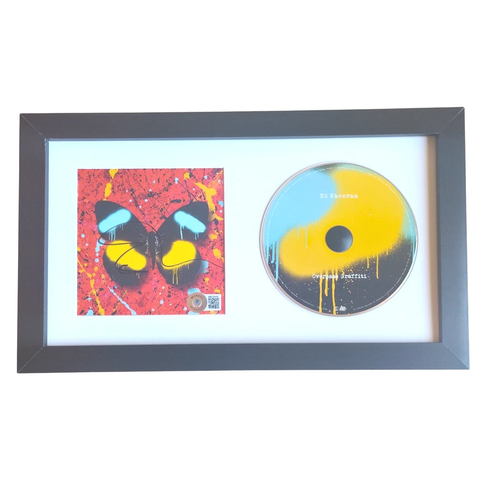 Ed Sheeran Signed CD Overpass Graffiti Single Cover Autograph Framed Beckett COA Foto 1 de 4