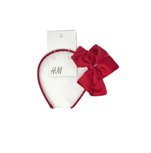 Mädchen H&M Stirnband mit roter Schleife - Bild 1 von 1