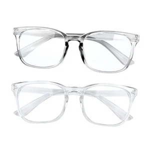 2er Pack, Blaulichtbrille für Damen, Blaulichtbrille, grau + transparent - Bild 1 von 8