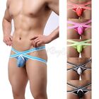 Sexy Men's Thongs Underwear X-Style Jockstrap Mesh Pouch Bikinis G-string T-back