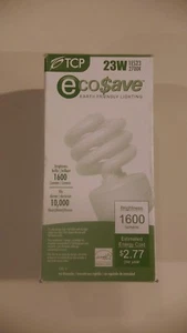 TCP ECOSAVE 1es23 2700 k cfl 23 vatios bombilla - Imagen 1 de 5