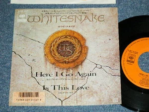 WHITESNAKE(DEEP PURPLE) Japan 1987 7"45 HERE I GO AGAIN - Imagen 1 de 1