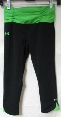 安德玛青少年女孩尺寸 X 小号热齿轮压缩打底裤 C1 1771 — 第 1/3 张图片