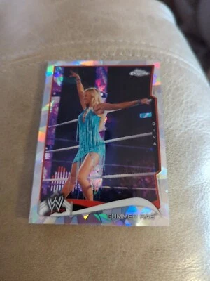 SUMMER RAE 2014 Topps Chrome WWE Atomic Refractor #48 - Image 1 of 2
