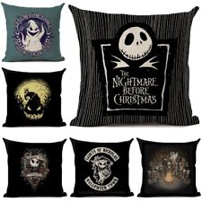 Cartoon Skull Jack Cushion Cover Nightmare Before Christmas Decor Throw Pillows