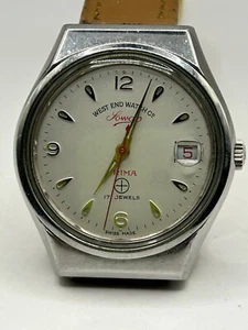 Vintage West end SOWAR Prima 17 Jewel Swiss Made With Calendar Manual Winding - Picture 1 of 7