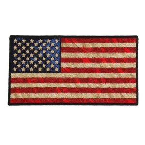 US FLAG Distressed American Flag EMBROIDERED 5 INCH IRON ON PATCH BY MILTACUSA - Picture 1 of 1