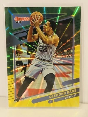 2021-22 Panini Donruss Desmond Bane #44 Green Yellow Laser Grizzlies - Image 1 of 2