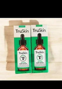 TruSkin Tea Tree Oil Super Serum + 1 fl oz Hyaluronic Acid Clarify Sealed - Picture 1 of 4