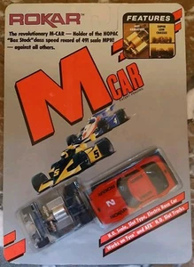 HTF NOS / NEW ON SEALED CARD ROKAR M-Car C4 Red & Black Corvette Challenge #2 - Picture 1 of 10