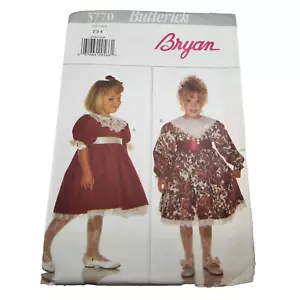 Vestido niña Butterick Pattern 3770 sin cortar talla 2-3-4 - Imagen 1 de 2