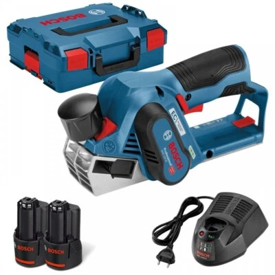 Bosch Akku-Hobel GHO 12V-20 Professional 2x Akku 3,0 Ah + Ladegerät in L-Boxx 06 - Bild 1 von 4