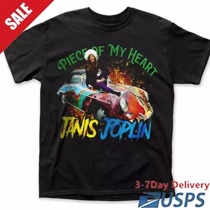 Janis Joplin Essential T-Shirt for Sale all size - Picture 1 of 3