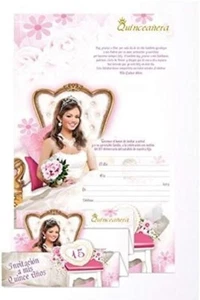 Mis Quince Años Invitaciones Dulce 15 Invitación con Sobres 8 Unidades - Imagen 1 de 2