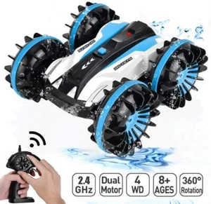 Waterproof Remote Control Car Boat Truck for Kids Water RC Car RC Stunt Car Toy - Picture 1 of 7