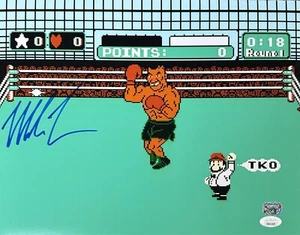 Mike Tyson Signed Autographed 11x14 Photo JSA & Mike Tyson Authentic Punch Out - Picture 1 of 2