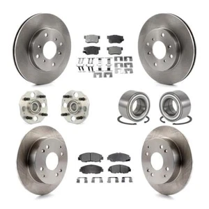 For Honda Accord Front Rear Hub Bearings Disc Brake Rotors And Pads K KBB-106938 - Picture 1 of 20