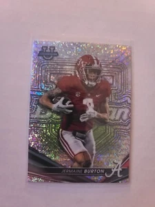 2022 Bowman Best University Jermaine Burton #71 Shimmer Parallel Alabama - Picture 1 of 2