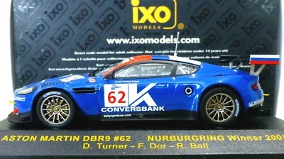 IXO 1/43 Aston Martin DBR9 #62 Nurburgring Winner 2005 D.Turner/F.Dor Model Car - Image 1 of 4