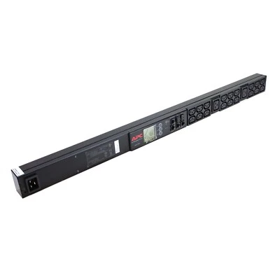 APC AP8858NA3 Metered PDU 0U L6-20 4.16Kva 20A 208V 18xC13 2xC19 Cable E152635 - Image 1 of 4