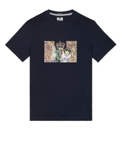 T-shirt WEEKEND OFFENDER Number 5 Blu Navy Casual - Imagen 1 de 6