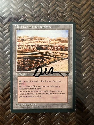 MTG 1x French FBB Uneven Horizon Strip Mine - signed “Mine des morts-terrains” - Image 1 of 2