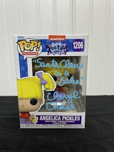 Cheryl Chase Signed Rugrats Angelica Pickles + inscription FUNKO POP 1206 BAS - Picture 1 of 5