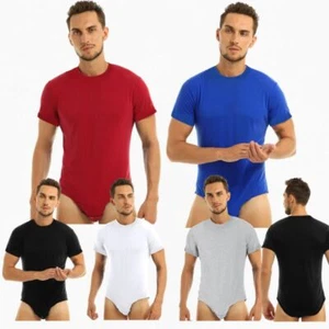 Männer Pullover Tanzkleidung Unitard Unterwäsche Romper Fitness Bodysuit Übung - Bild 1 von 61