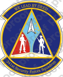STICKER USAF 341ST SECURITY FORCES SQUADRON - Picture 1 of 1