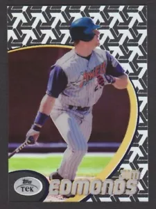 Tarjeta Topps Tek 1998 #20 patrón Jim Edmonds #69 set break singles más Teks Up - Imagen 1 de 1