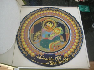 Rare Vintage 1971 BJORN WIINBLAD Rosenthal Mary w/ Child Christmas Wall Plate  - Picture 1 of 1