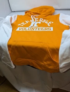 Tennessee Vols Vintage Hoodie Medium Orange Sweatshirt w/ White Sleeves NEW - Picture 1 of 4