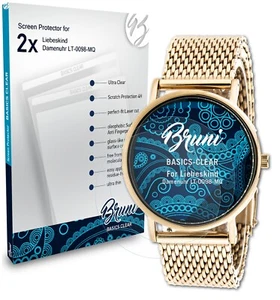 Bruni 2x Écran protecteur pour Liebeskind Damenuhr LT-0098-MQ Protecteur d'écran - Photo 1 sur 4