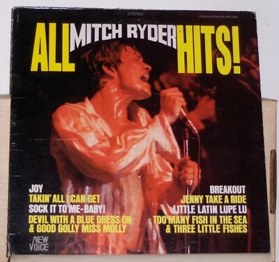 Mitch Ryder ‎- All Mitch Ryder Hits ! - 1967 Vinyl LP Record Album - Image 1 of 2