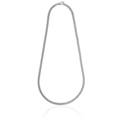 UNOAERRE COLLANA da uomo catena grumetta bronzo placcato argento (2521) - Immagine 1 di 4