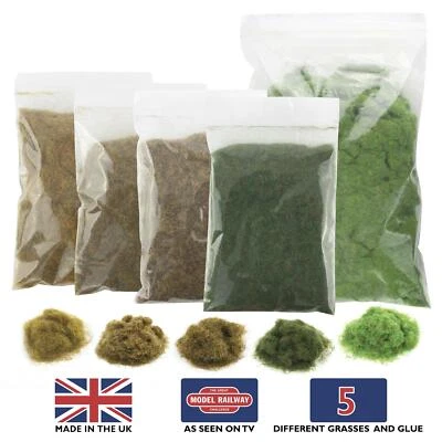 WWS Static Grass Embankment Kit – Model Railway Wargame Scenery Terrain Diorama - Image 1 of 4