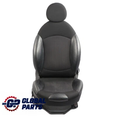 Mini Cooper R55 R56 LCI Sedile Sportivo Tessuto Nero/Pelle Anteriore Destro - Imagen 1 de 4