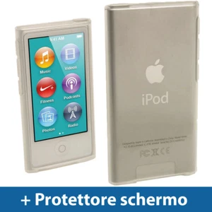 Trasparente Custodia TPU Gel per Apple iPod Nano 7 Gen Generazione 7G Case Clear - Foto 1 di 3