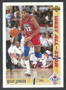 1991-92 Upper Deck #57 - Magic Johnson Los Angeles Lakers West All-Star - Bild 1 von 2