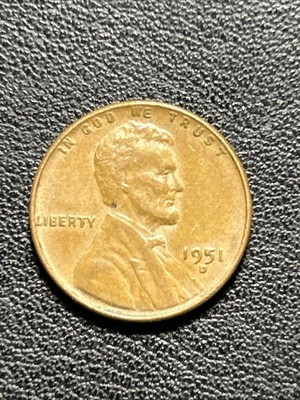 1951 D D/D RPM Lincoln Wheat Penny Cent Denver Mint Repunched Mint Mark - Image 1 of 3