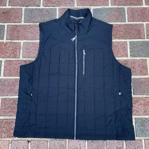 Orvis Men's Size XL Quilted Full Zip Insulated Vest Pockets Quilted Black - Picture 1 of 9