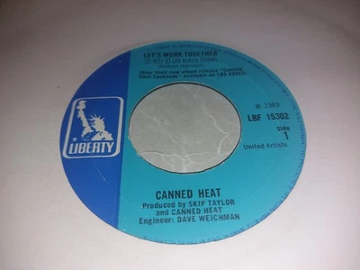 Canned Heat – Let's Work Together 7" SINGLE VERY GOOD+ 1969 LIBERTY LBF 15302 - Image 1 of 2