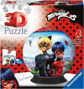 NEW Ravensburger 72 Pieces Jigsaw 3D Puzzle Miraculous Puzzle Ball 6+ Age - Picture 1 of 2
