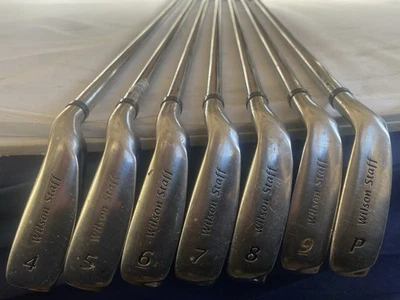 Wilson Staff Di 9 Irons 4 - PW Reg Steel Uniflex TX 99 Shafts V Good. - Image 1 of 4