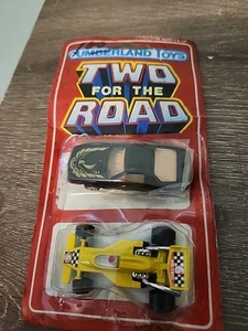 Vintage-Unpunched-Cumberland Toys Two For The Road Diecast Cars-Hard To Find - Picture 1 of 4