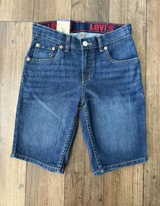 NEW Levis 511 Youth Boys Denim Shorts Size 10 Cotton Blend Classic Blue Wash - Picture 1 of 4