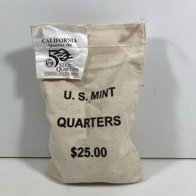 2005-D California D Mint Sealed $25 Bag. Quarters. .25. - Image 1 of 4