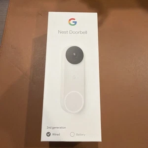 Google Nest Doorbell, Wired - Snow *open Box* Excellent - Picture 1 of 9